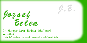 jozsef belea business card